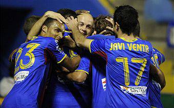 I giocatori del Levante esultano dopo una rete (Getty Images)