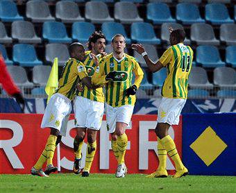 I giocatori del Nantes esultano dopo un gol (Getty Images)