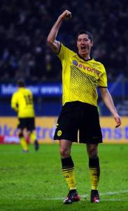 Robert Lewandowski, attaccante polacco del Borussia Dortmund (Getty Images)