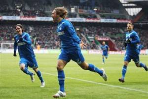 I giocatori dell'Hoffenheim esultano dopo un gol (Getty Images)