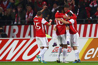 I giocatori del Mainz esultano dopo un gol (Getty Images)