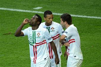 I giocatori del Portogallo esultano dopo un gol (Getty Images)
