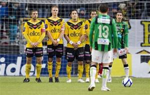 I giocatori del Gais battono un calcio di punizione (Getty Images)