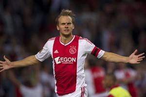 Un giocatore dell'Ajax esulta dopo un gol (Getty Images)