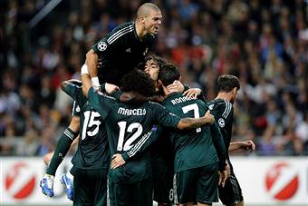 I giocatori del Real festeggiano dopo un gol (Getty Images)
