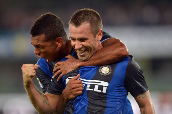 I giocatori dell'Inter festeggiano dopo un gol (Getty Images)