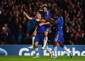 I giocatori del Chelsea esultano dopo un gol (Getty Images)