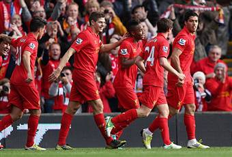 I giocatori del Liverpool esultano dopo un gol (Getty Images)