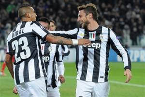 I giocatori della Juventus esultano dopo un gol (Getty Images)