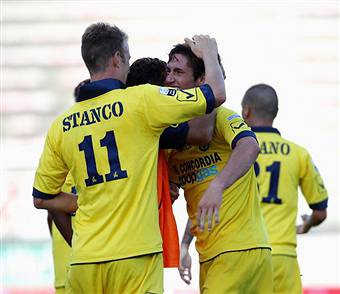 I giocatori del Modena esultano dopo un gol (Getty Images)