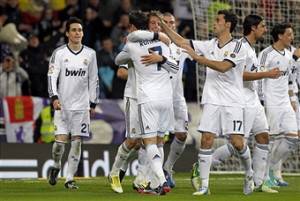 I giocatori del Real esultano dopo un gol (Getty Images)