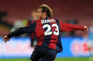 Diamanti del Bolognaesulta dopo un gol (Getty Images)