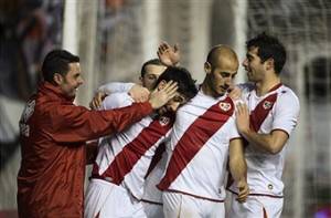 I giocatori del Rayo esultano dopo un gol (Getty Images)