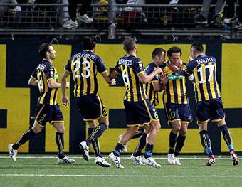 I giocatori della Juve Stabia esultano dopo un gol (Getty Images)