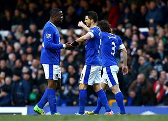 I giocatori dell'Everton (Getty Images)