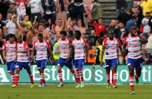 I giocatori del Granada esultano dopo un gol (Getty Images)