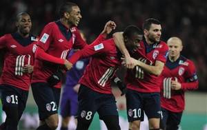 I giocatori del Lille esultano dopo un gol (Getty Images)