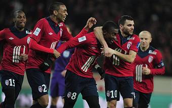 I giocatori del Lille esultano dopo un gol (Getty Images)