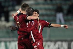 I giocatori della Reggina esultano dopo un gol (Getty Images)