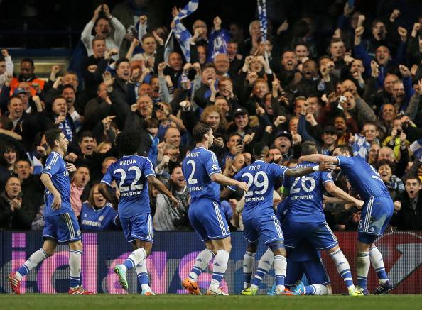 I giocatori del Chelsea esultano dopo un gol (Getty Images)