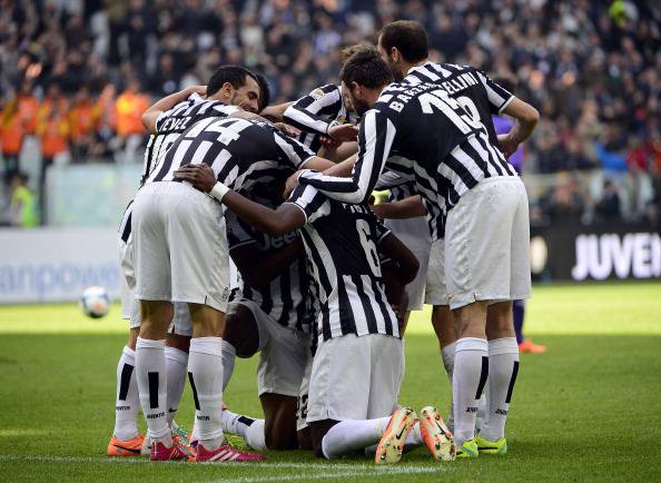 I giocatori della Juventus esultano fopo un gol (Getty Images)