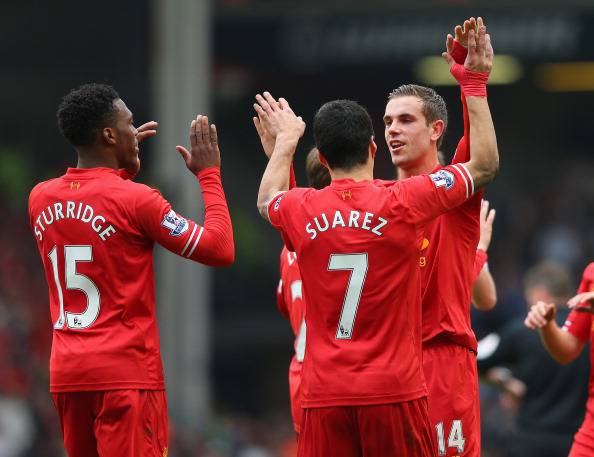 I giocatori del Liverpool esultano dopo un gol (Getty Images) 