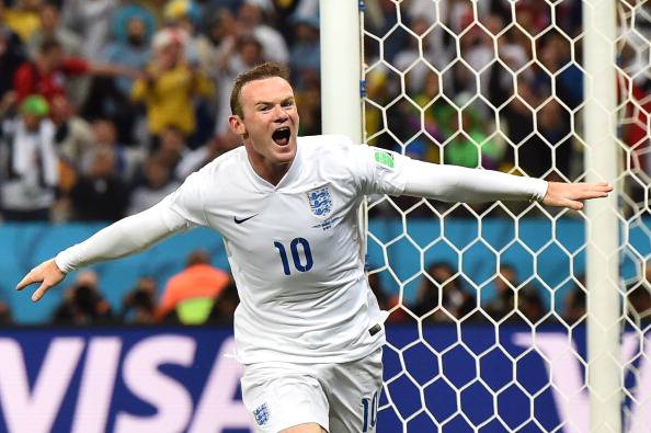 Rooney esulta dopo un gol (Getty Images)  