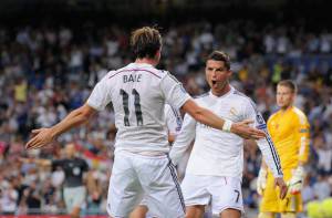 Bale e Ronaldo esultano dopo un gol (Getty Images) 