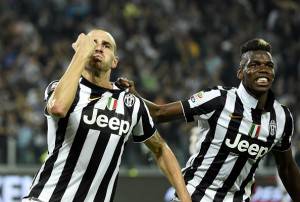 Bonucci e Pogba esultano dopo un gol (Getty Images) 