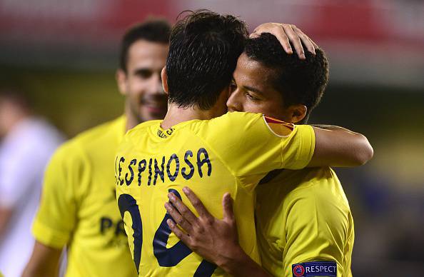I giocatori del Villarreal esultano dopo un gol (Getty Images) 