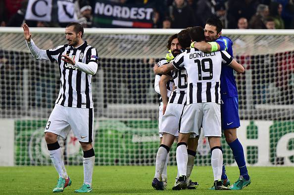 I giocatori della Juventus esultano dopo un successo (Getty Images)