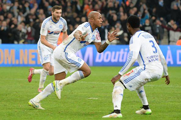 I giocatori del Marsiglia esultano dopo un gol (Getty Images) 